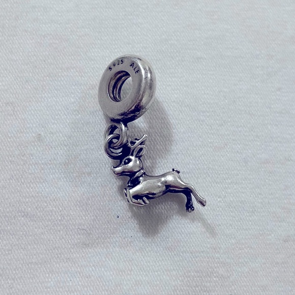 Pandora Reindeer Dangle Charm - Picture 1 of 2